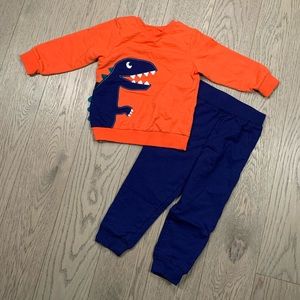 Little Me Dino track suit